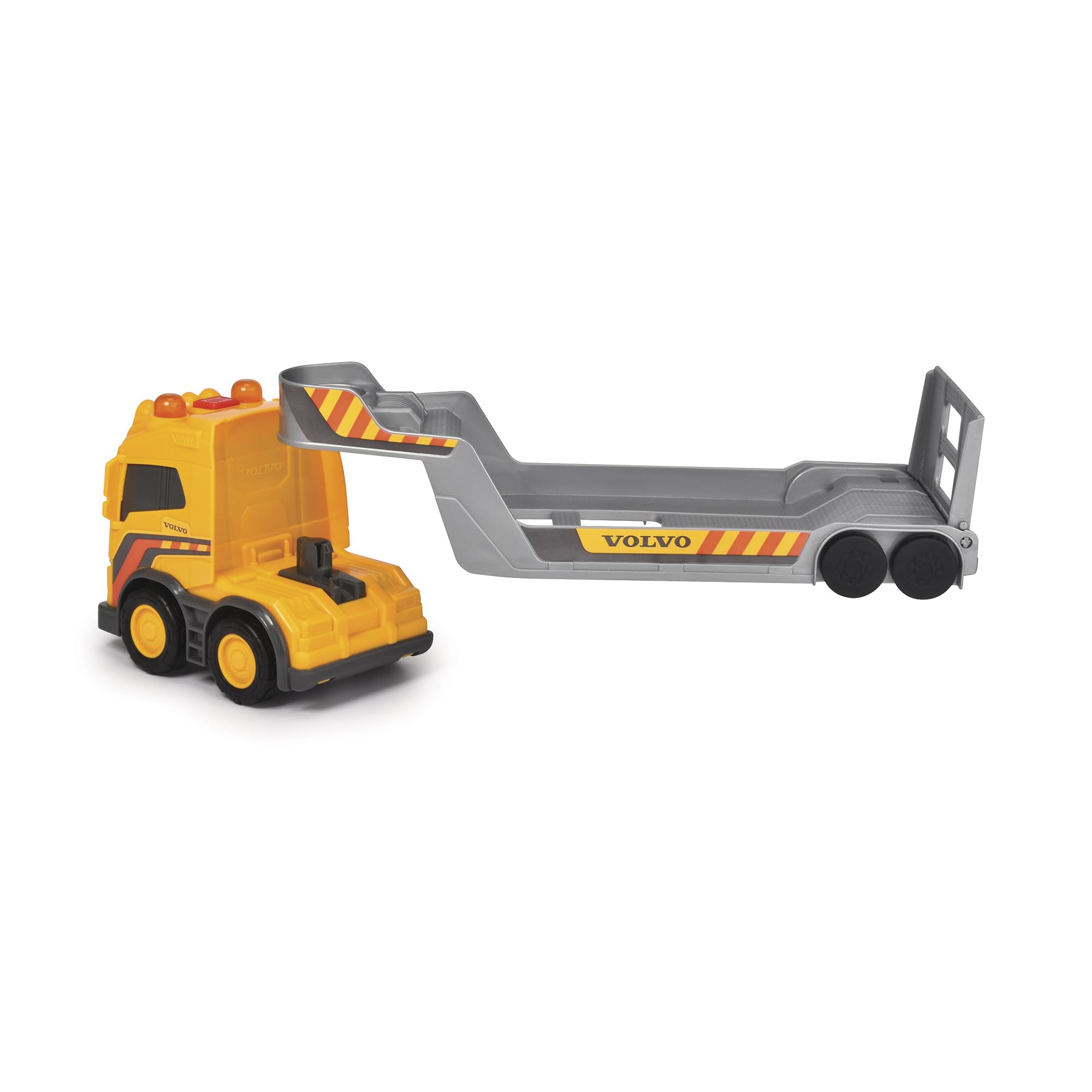 dickie-toys-go-real-volvo-truck-team-spielzeug-lkw-32-cm-mit-radlader image 2