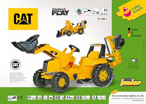 rolly-toys-rollyjunior-traktor-cat-trettraktor-mit-lader-bagger image 8
