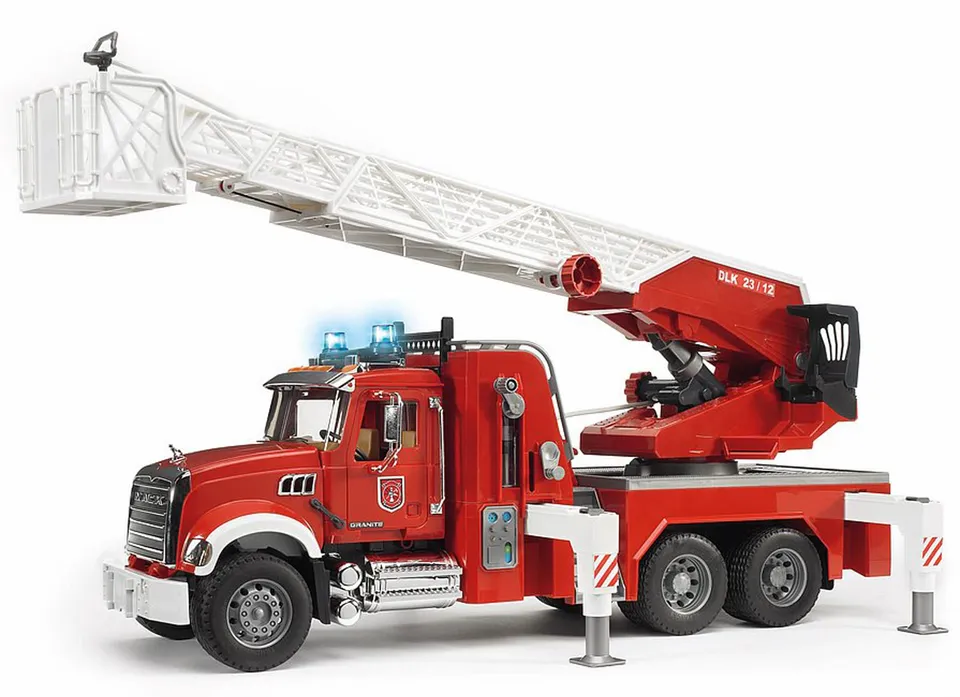 bruder-profi-series-02821-mack-granite-feuerwehrleiterwagen image 1