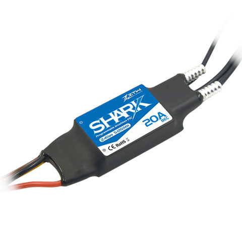 ztw-shark-20a-fahrtregler-2-4s-boot-bec-wasserdicht image 1