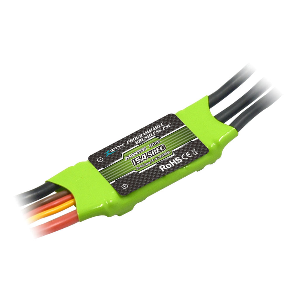 ztw-mantis-slim-15a-2-4s-brushless-regler-flugzeug-f3p image 1