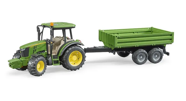 bruder-profi-series-john-deere-5115m-traktor-mit-kippanh-nger image 1