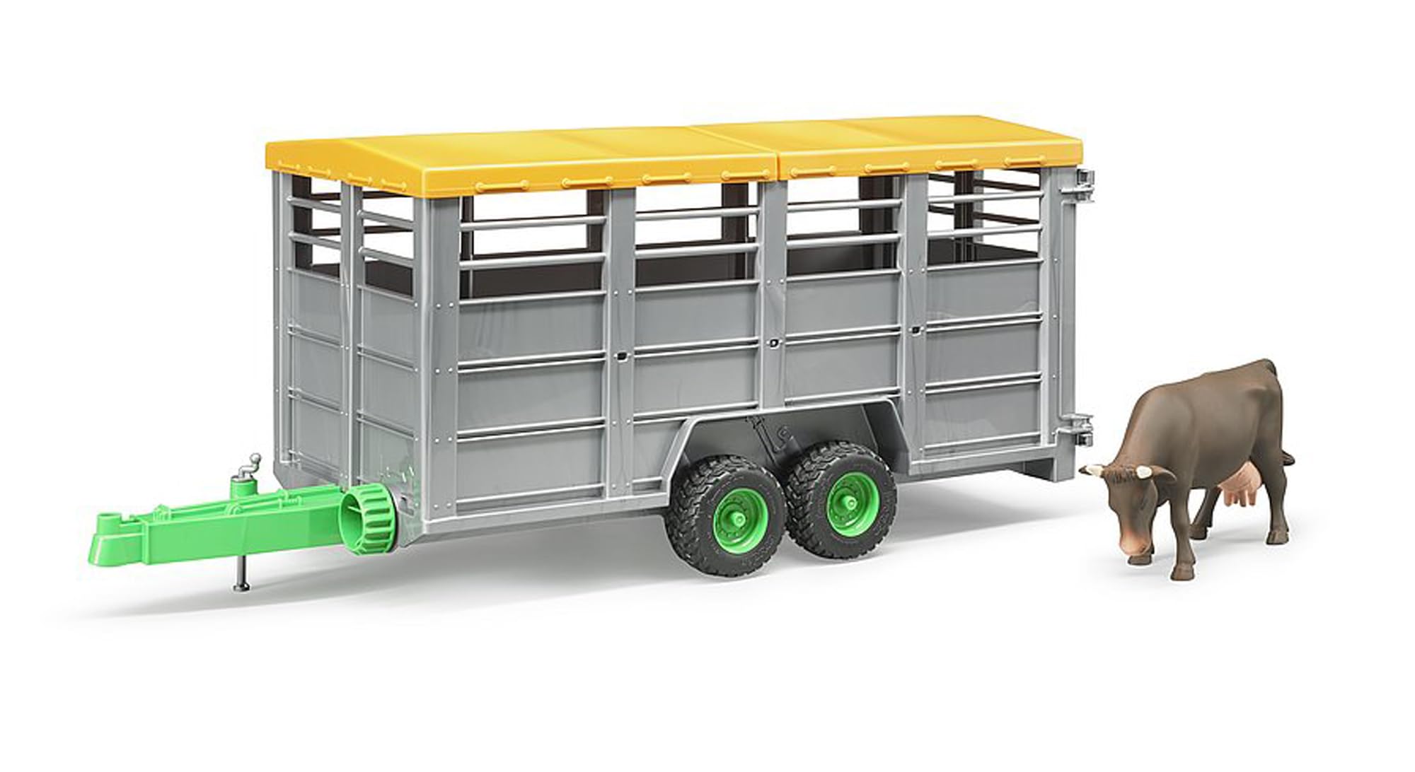bruder-profi-viehtransportanh-nger-02227-tiertransporter-mit-kuh image 1