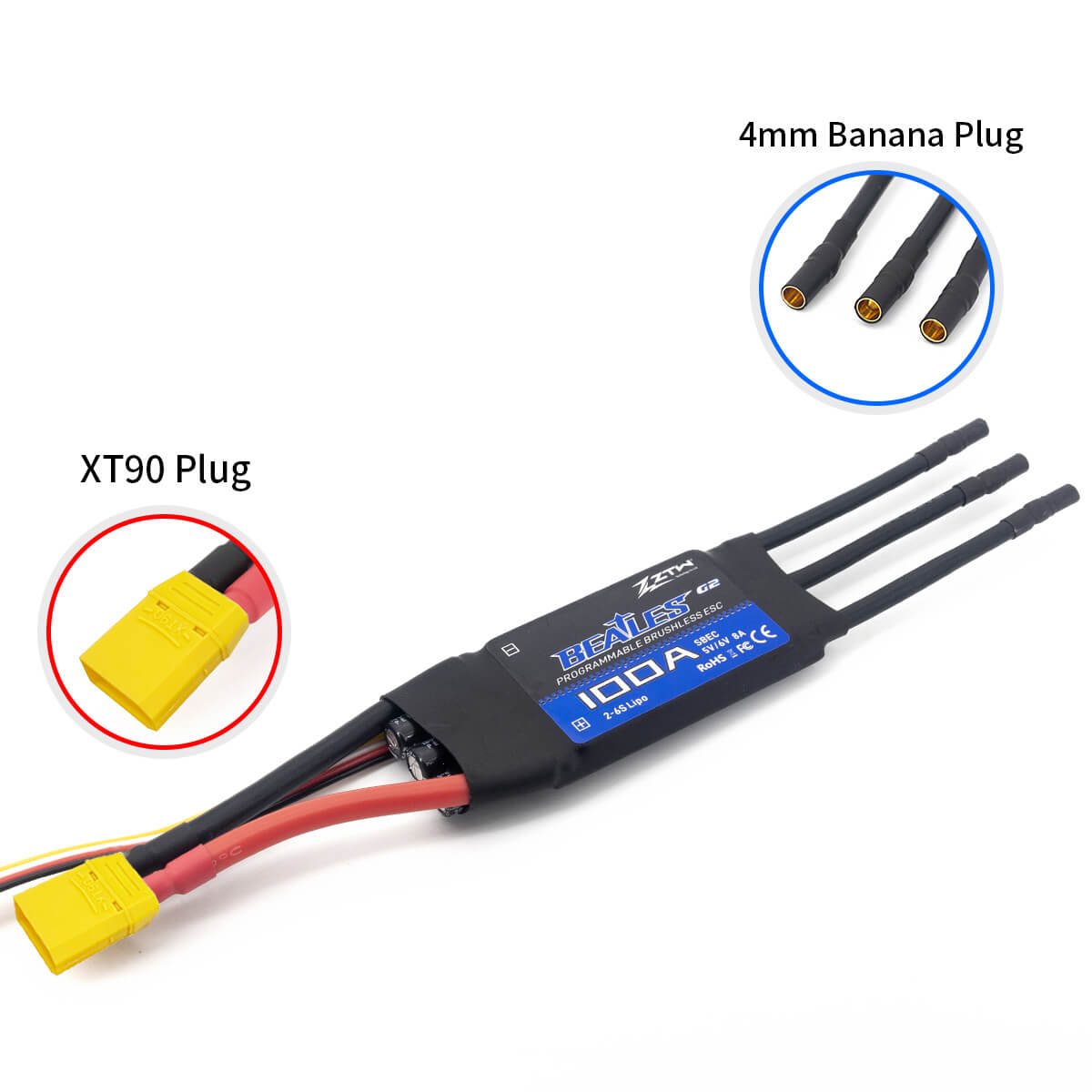 ztw-beatles-g2-100a-esc-brushless-regler-2-6s-sbec image 7