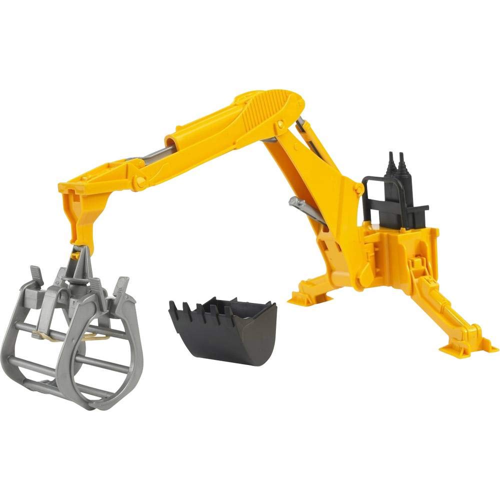 bruder-profi-02338-heckbagger-anbauger-t-mit-greifer-und-schaufel image 4