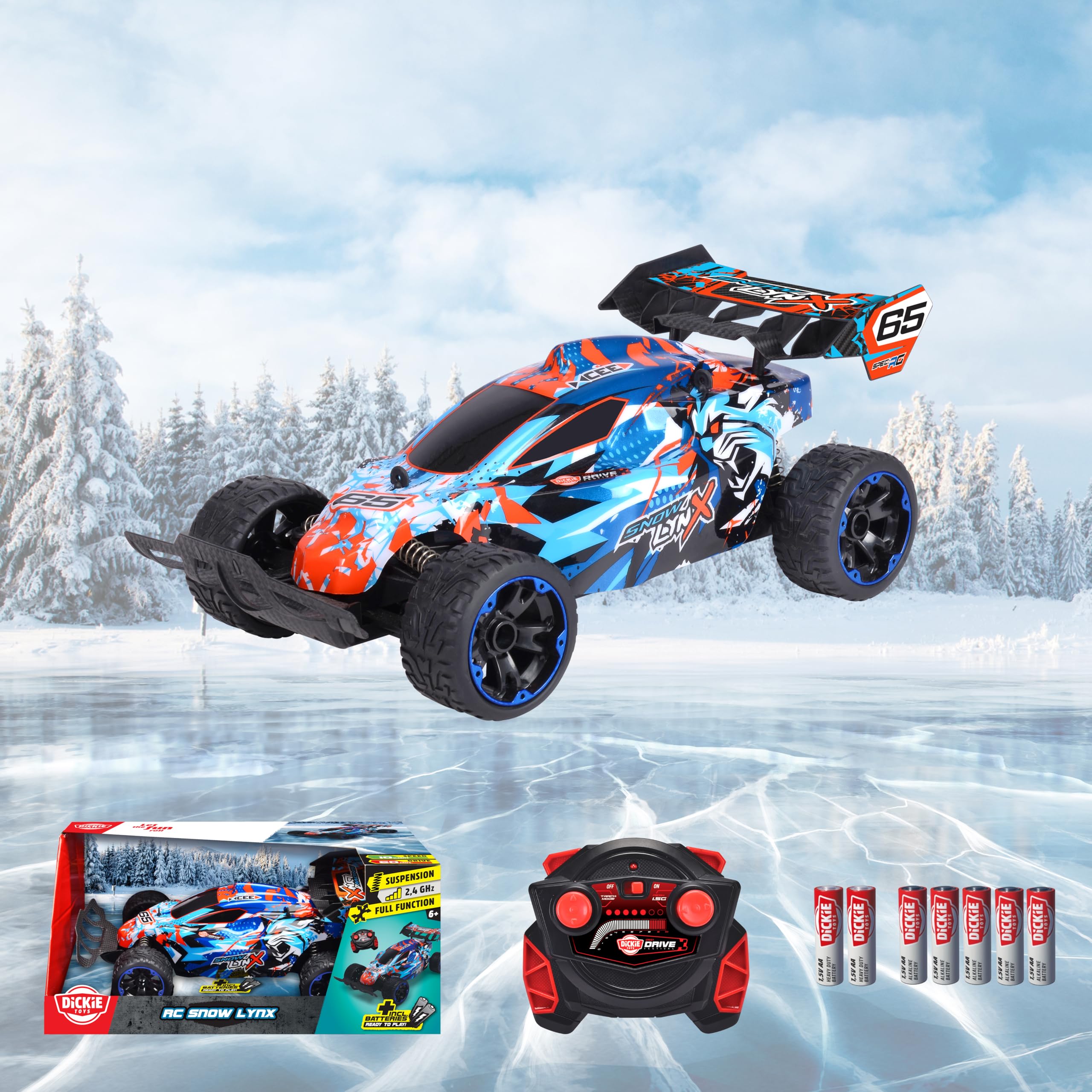 dickie-toys-go-crazy-snow-lynx-rc-auto-32-cm-10-km-h image 2