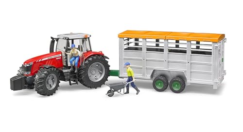 bruder-profi-viehtransportanh-nger-02227-tiertransporter-mit-kuh image 8