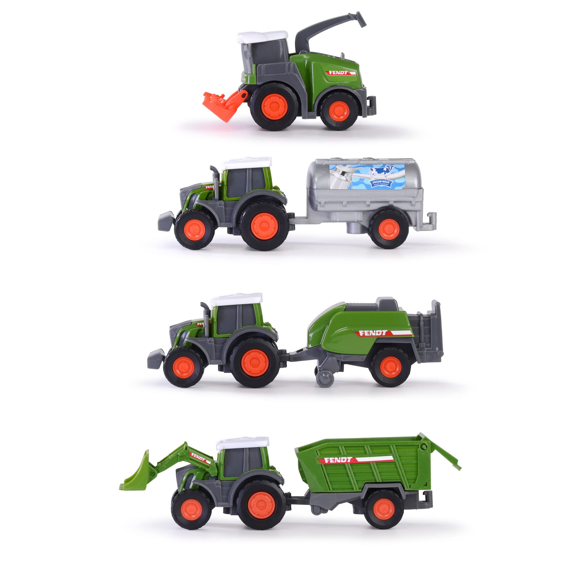 dickie-go-real-fendt-micro-team-traktor-9-cm-zufalls-set image 3