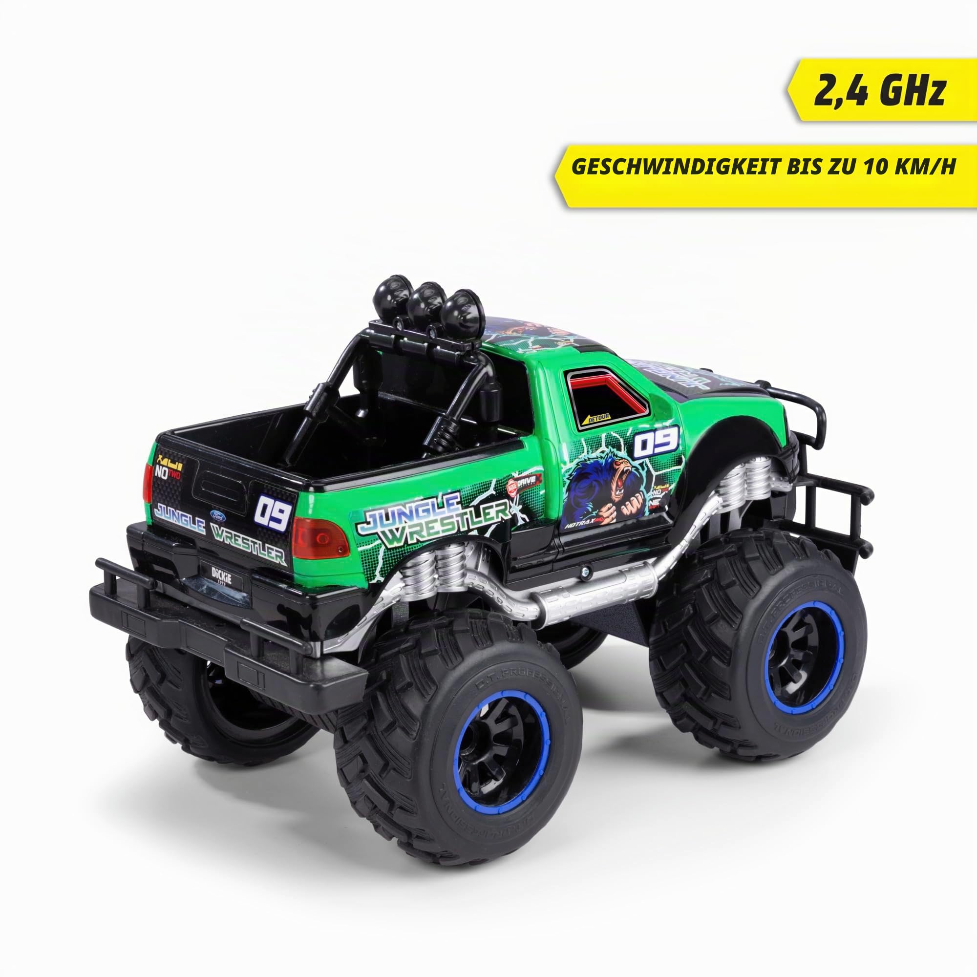 dickie-go-crazy-jungle-wrestler-ford-f150-rc-monstertruck-30-cm-mit-licht image 2