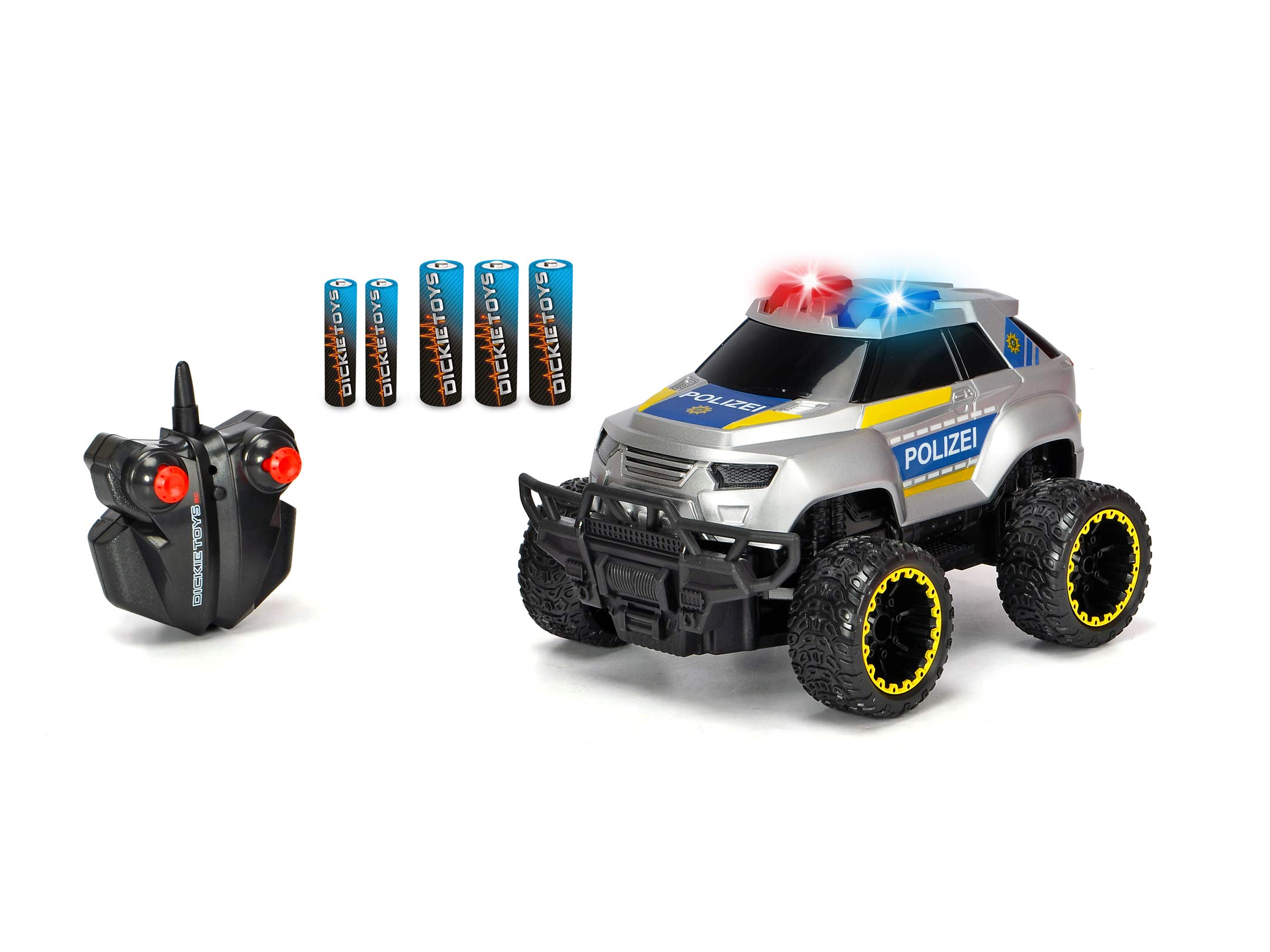 dickie-toys-sos-rc-police-offroader-polizeiauto-20-cm-mit-blaulicht image 2