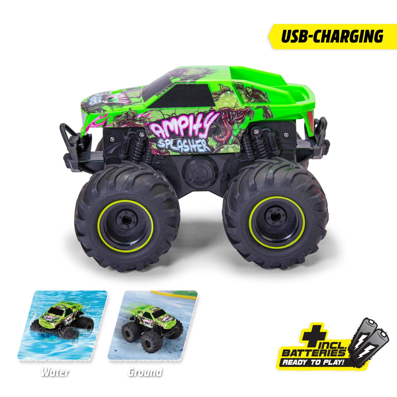 dickie-go-crazy-rc-amphy-splasher-18-cm-gr-n-4x4 image 4
