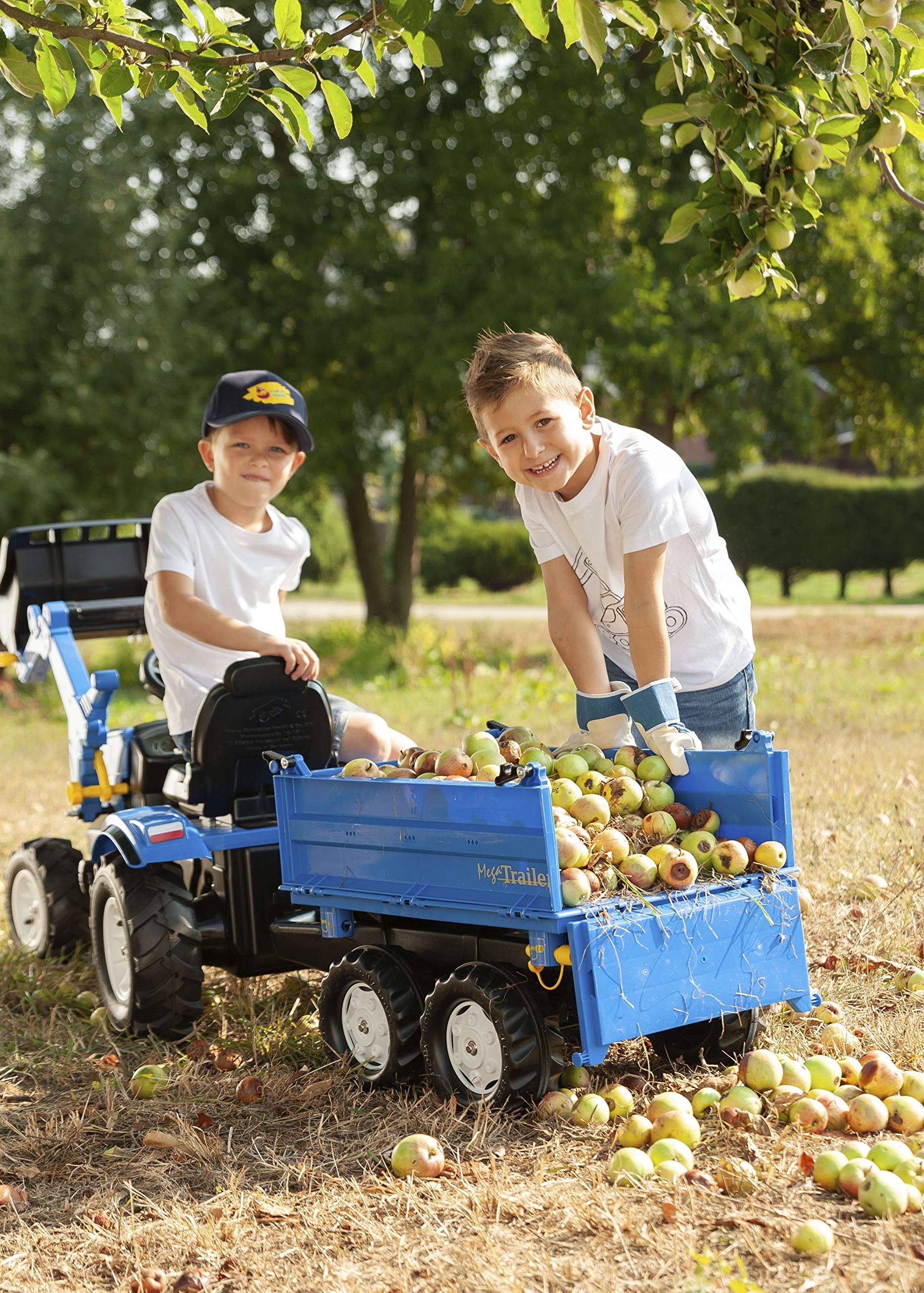 rolly-toys-rollytrailer-mega-trailer-anh-nger-blau-kipper image 2