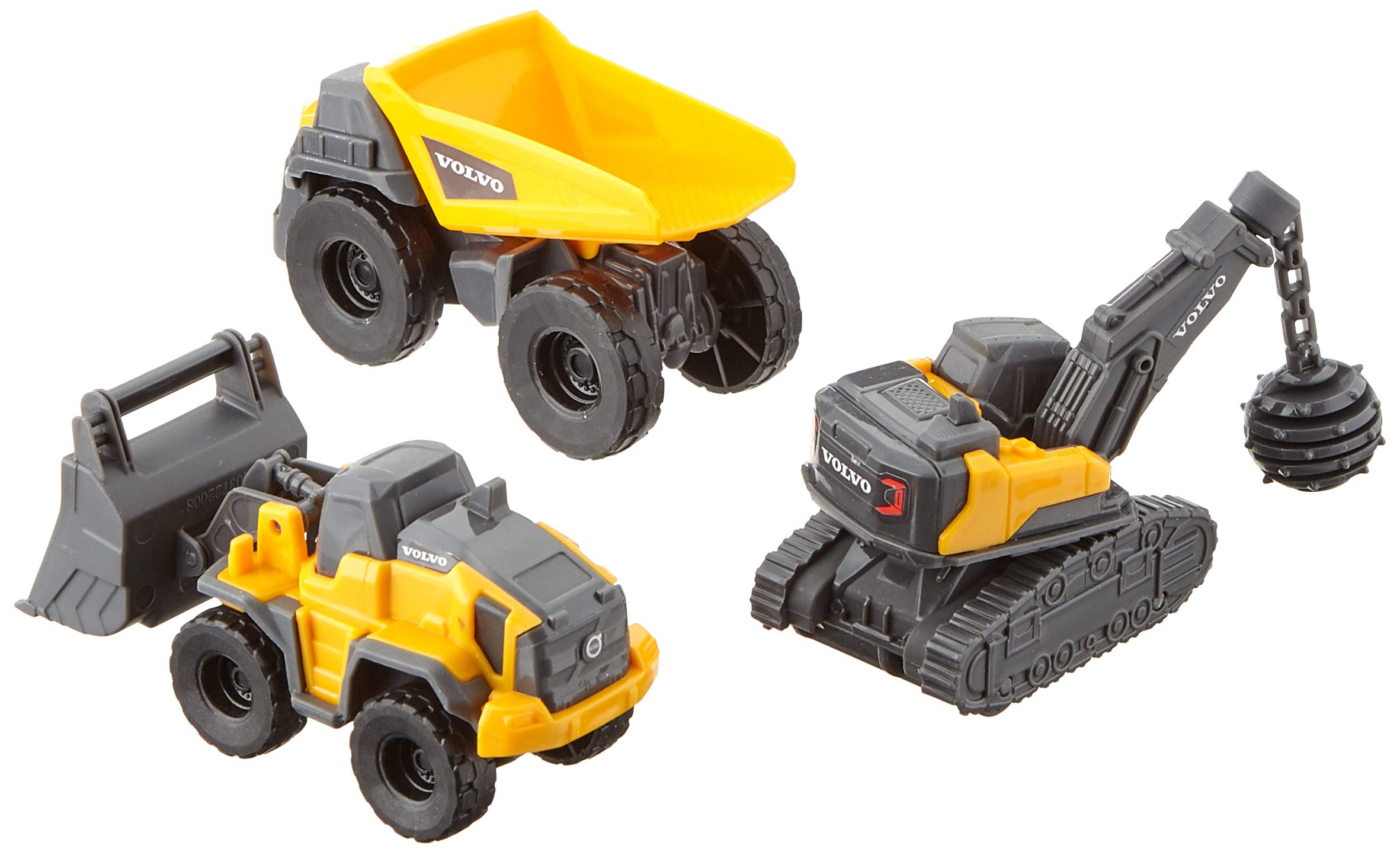 dickie-toys-go-real-volvo-micro-builders-baufahrzeuge-3er-set image 3
