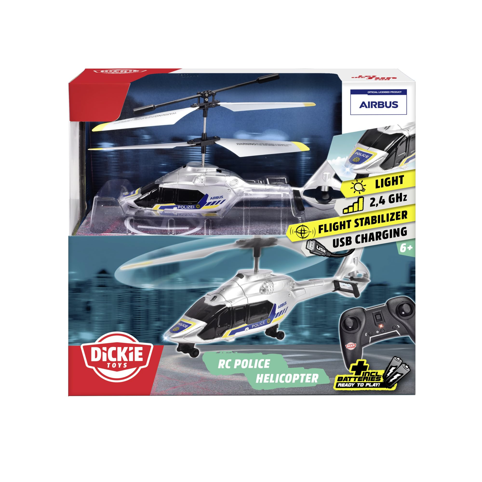 dickie-toys-sos-airbus-h160-polizei-hubschrauber-rc-21cm image 7