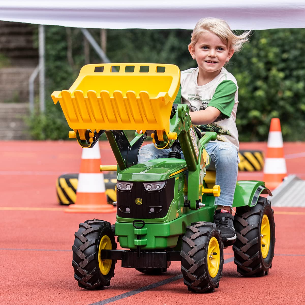 rolly-toys-rollyfarmtrac-john-deere-6210r-trettraktor-frontlader image 6