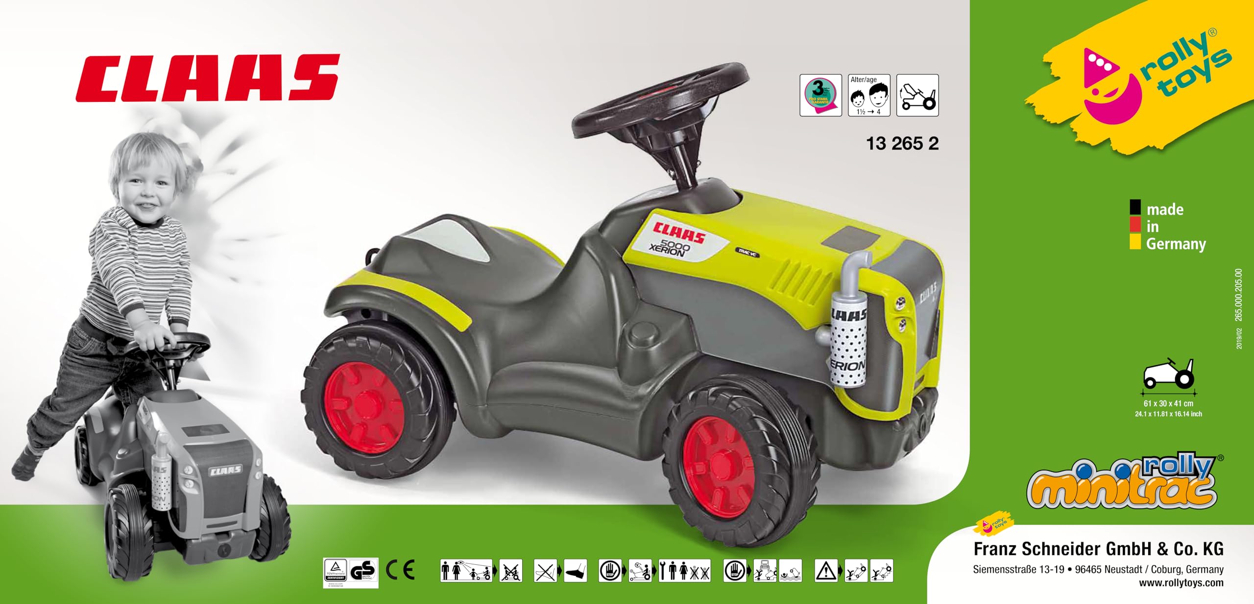 rolly-toys-rollyminitrac-claas-xerion-rutscher-ab-1-5-jahre image 7