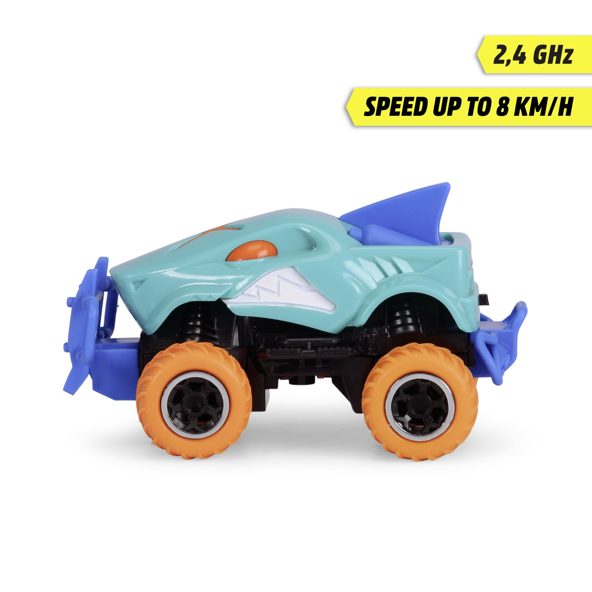 dickie-go-crazy-monster-shark-rc-monstertruck-14cm image 3
