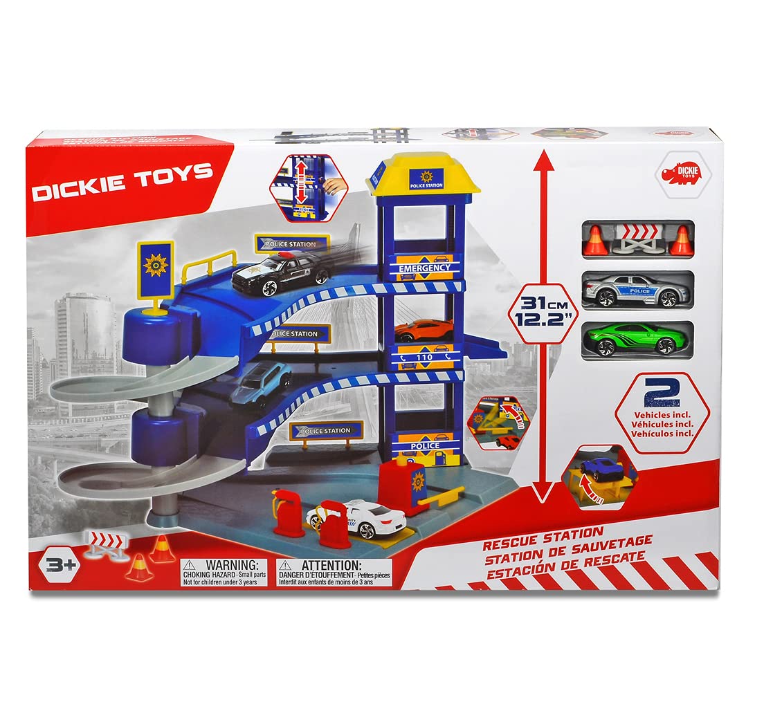 dickie-toys-sos-rettungsstation-parkhaus-mit-aufzug-2-autos image 3