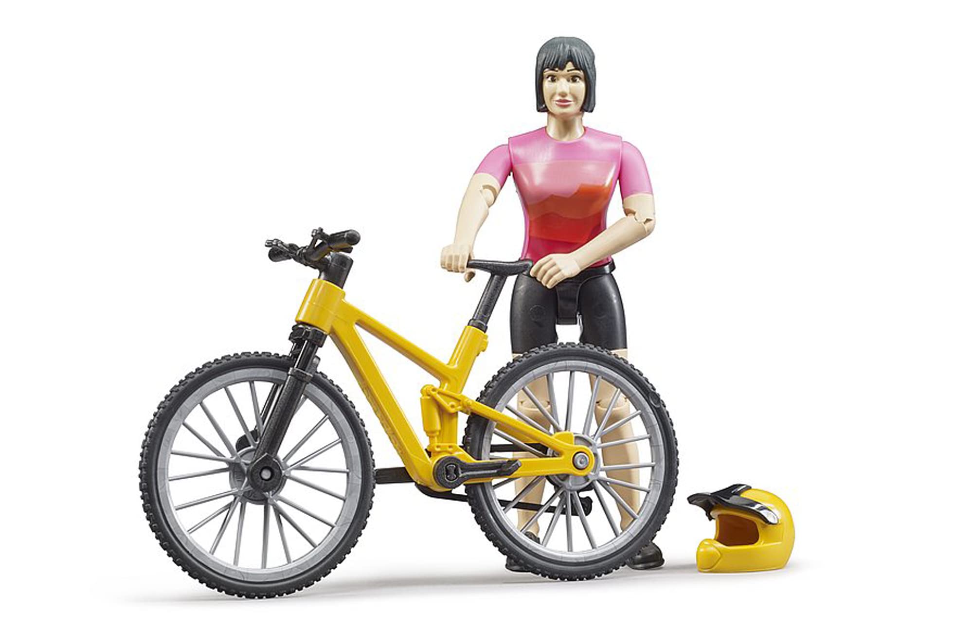bruder-bworld-63111-mountainbike-mit-radfahrerin-spielzeug image 3