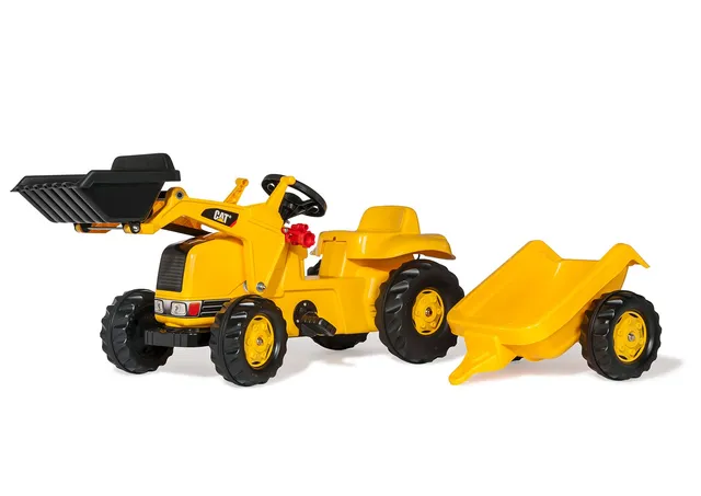 rolly-toys-rollykid-traktor-mit-lader-und-anh-nger-gelb image 1
