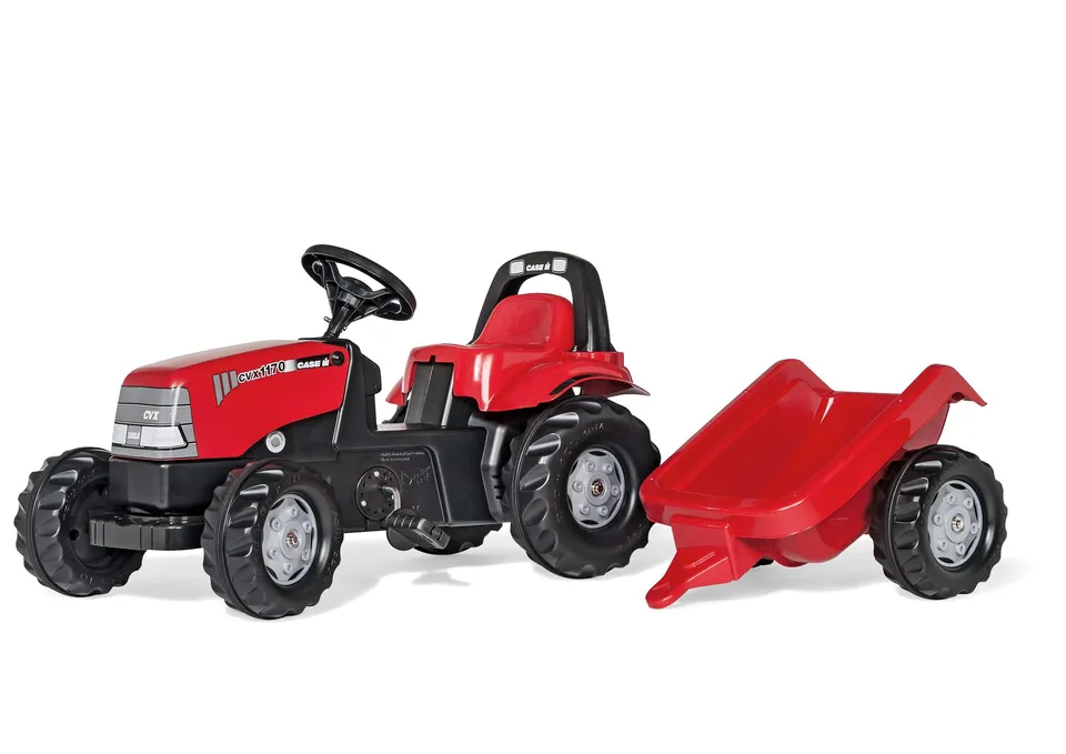 rolly-toys-rollykid-case-cvx-1170-trettraktor-mit-anh-nger image 1