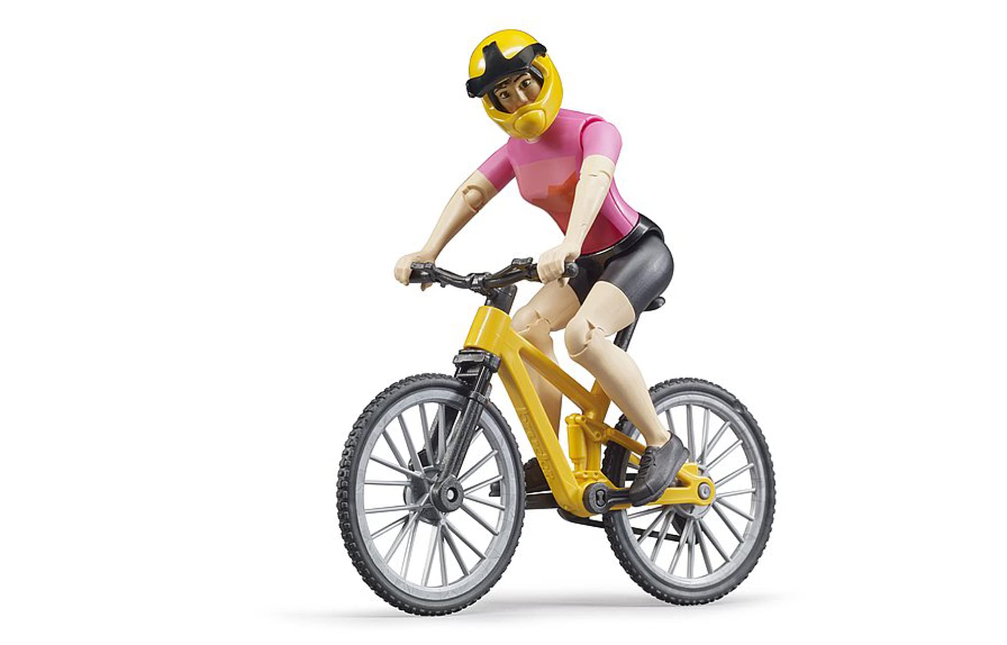 bruder-bworld-63111-mountainbike-mit-radfahrerin-spielzeug image 1