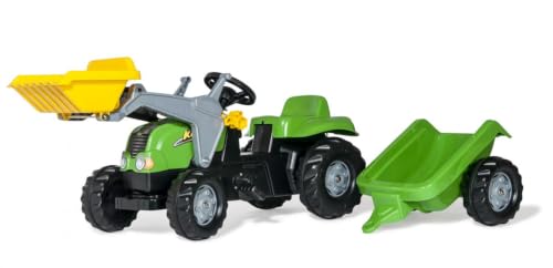 rolly-toys-rollykid-x-trettraktor-mit-anh-nger-gr-n image 7