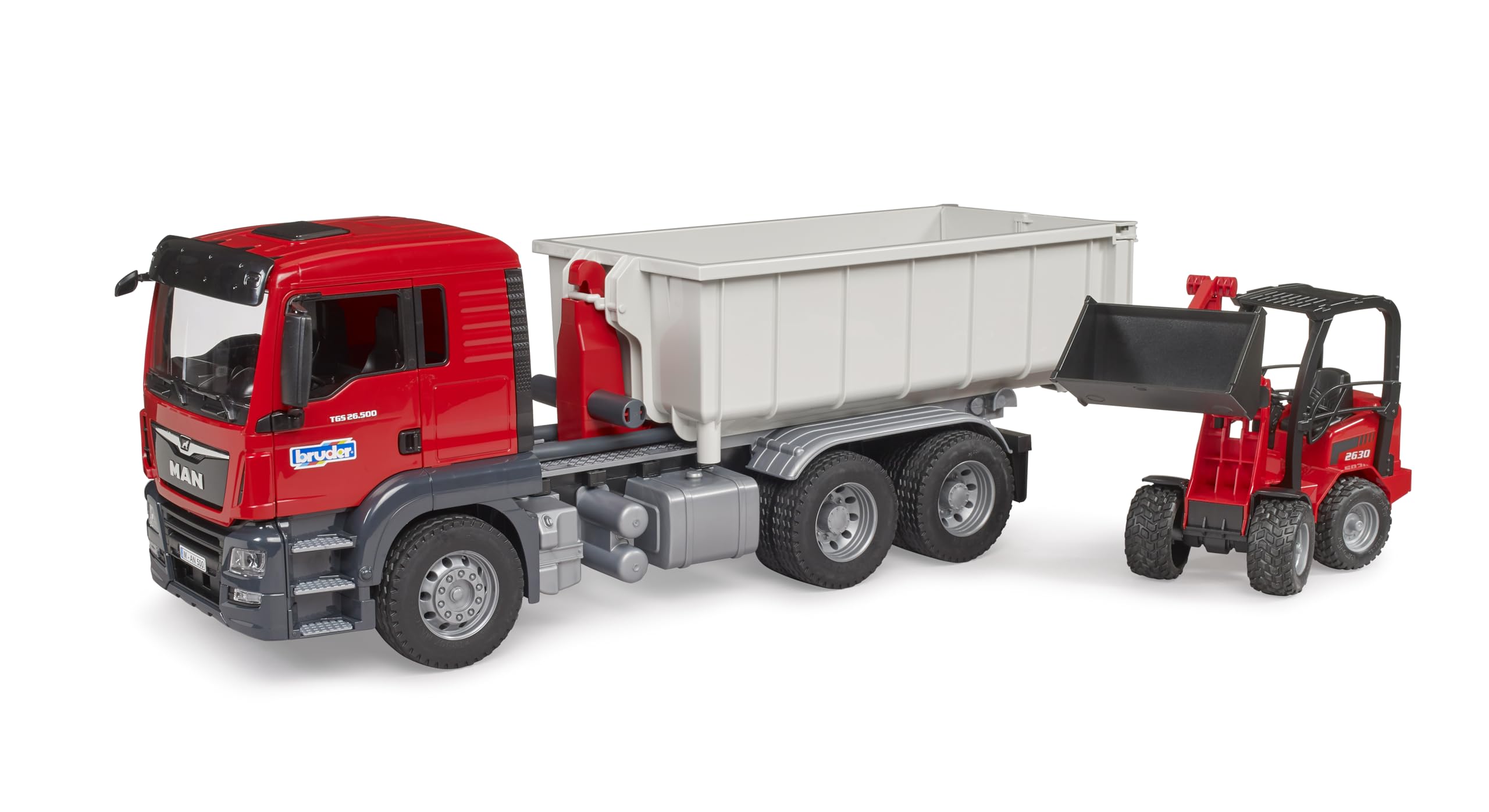 bruder-profi-man-tgs-lkw-abrollcontainer-hoflader-03767 image 4