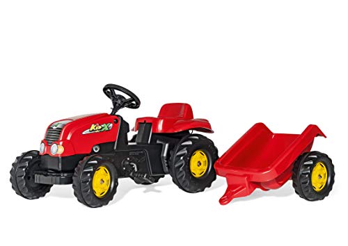 rolly-toys-rollykid-x-trettraktor-rot-mit-anh-nger image 3