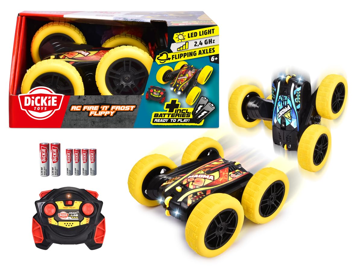 dickie-toys-go-crazy-fire-n-frost-flippy-rc-auto-16-cm-8-km-h image 1