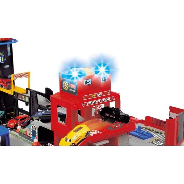 dickie-sos-folding-fire-truck-feuerwehrstation-mit-sound image 7