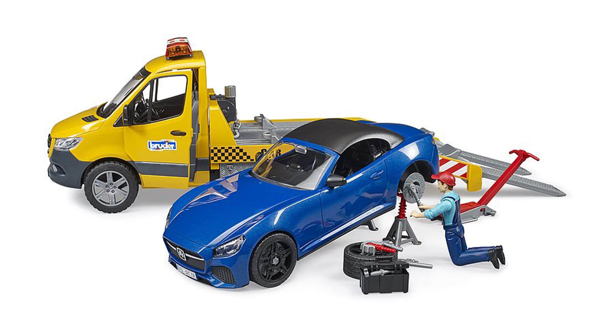 bruder-profi-sprinter-autotransporter-02675-roadster-sound image 5