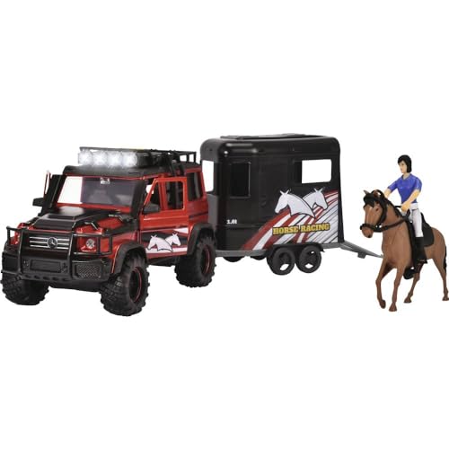 dickie-toys-go-real-horse-trailer-set-truck-42-cm-pferd image 3