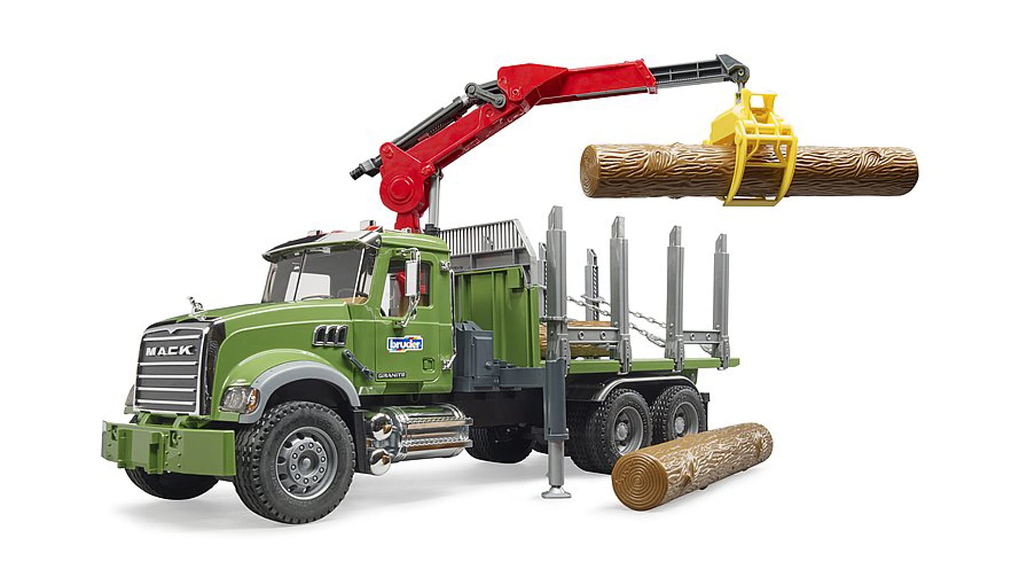 bruder-profi-02824-mack-granite-holztransporter-spielzeug-lkw-mit-kran image 3