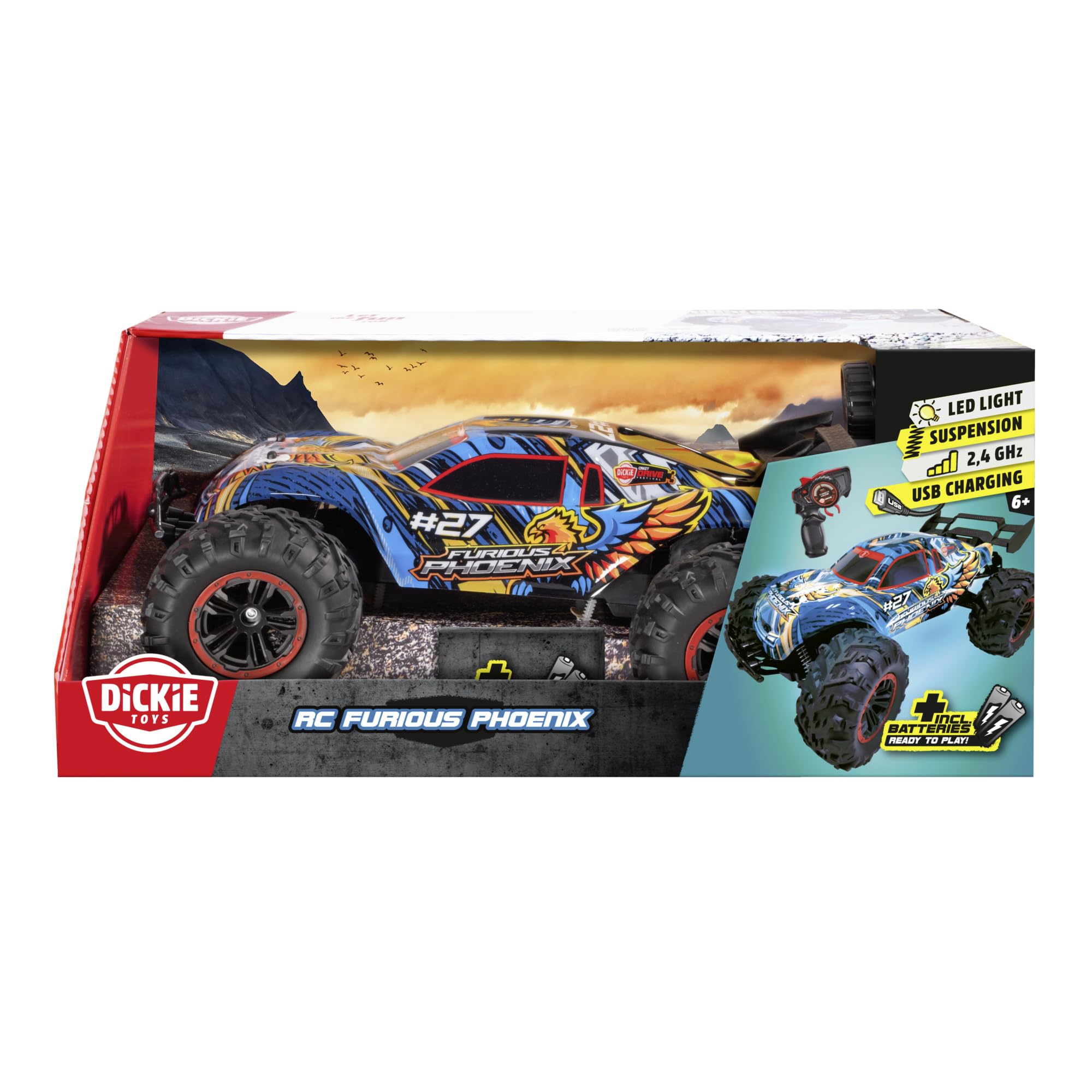dickie-toys-go-crazy-furious-phoenix-rc-auto-40cm-12km-h image 7