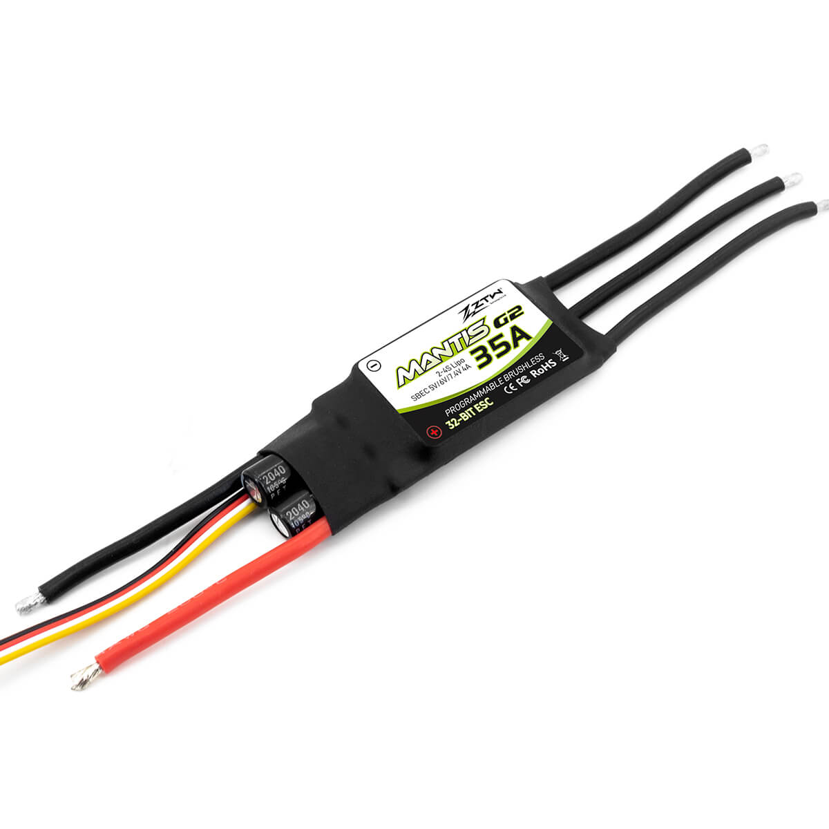 ztw-mantis-g2-35a-flugregler-2-4s-sbec-ohne-stecker image 4