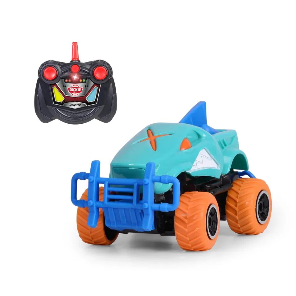dickie-go-crazy-monster-shark-rc-monstertruck-14cm image 1