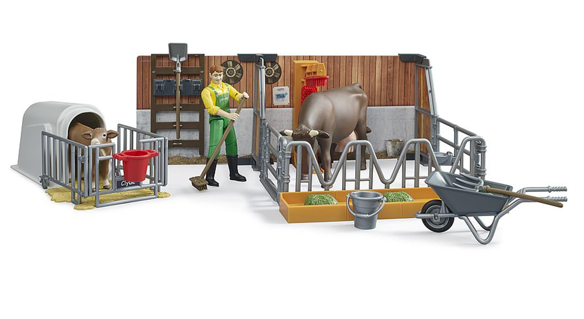 bruder-bworld-62611-kuh-und-k-lberstall-spielzeug-set-mit-figuren image 4