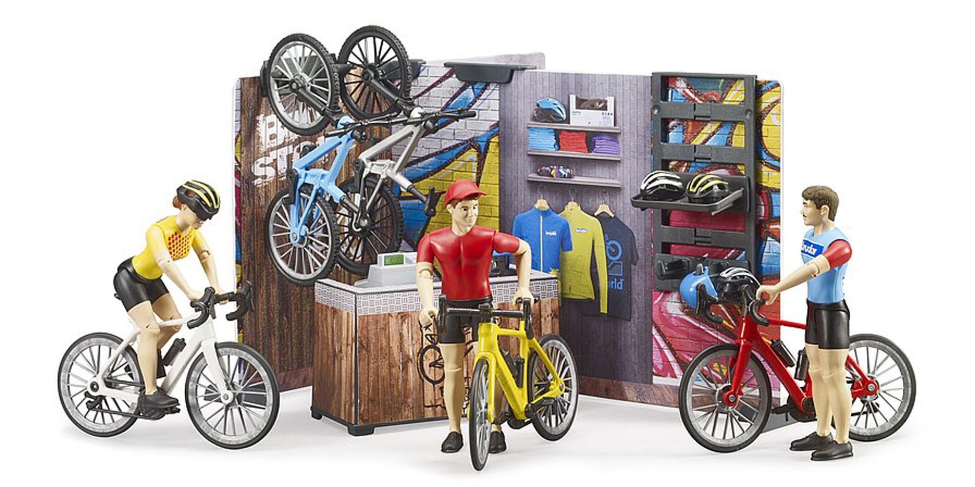 bruder-bworld-63120-fahrrad-shop-themenset-1-16-werkstatt image 7