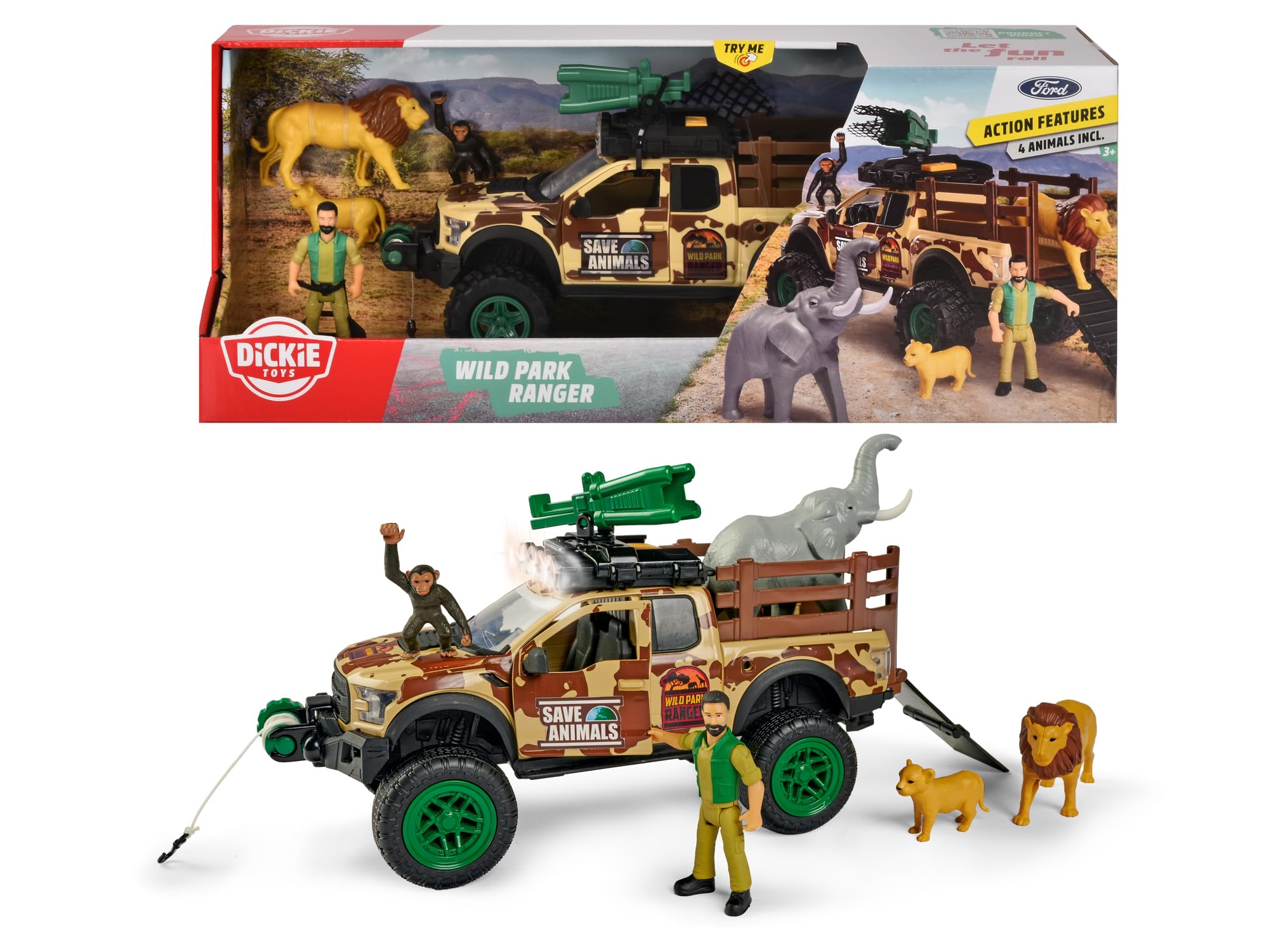 dickie-toys-go-real-wild-park-ranger-set-jeep-tarnfarben image 1