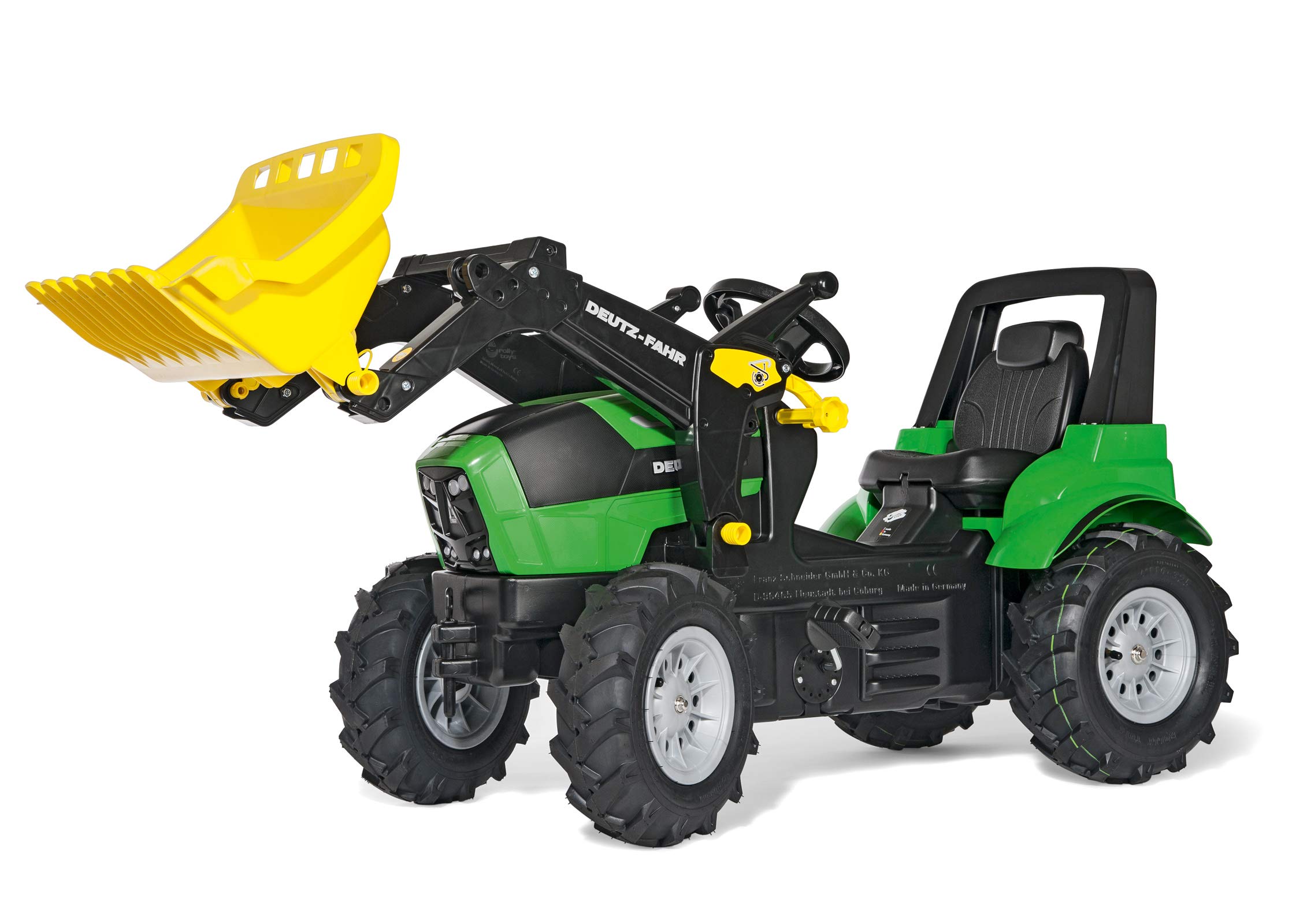 rolly-toys-rollyfarmtrac-deutz-7250-ttv-trettraktor-mit-frontlader image 1