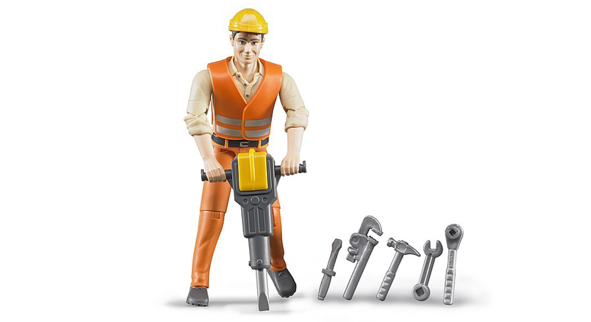 bruder-bworld-60020-bauarbeiter-figur-presslufthammer-set image 1