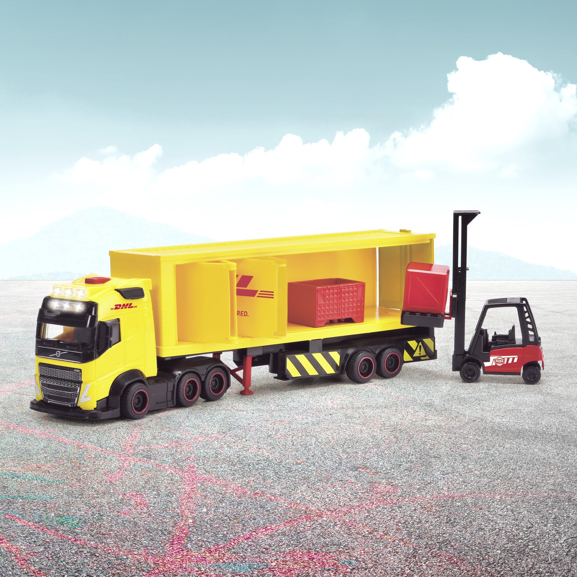 dickie-toys-go-real-volvo-dhl-truck-fh16-lkw-35-cm image 6