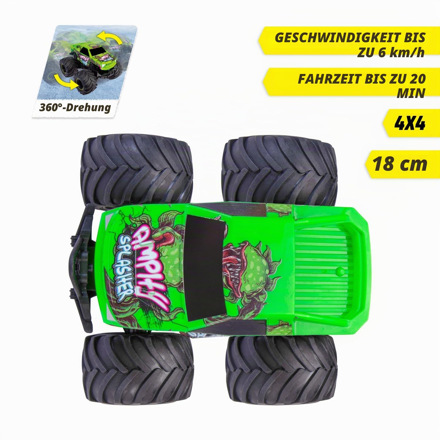 dickie-go-crazy-rc-amphy-splasher-18-cm-gr-n-4x4 image 5