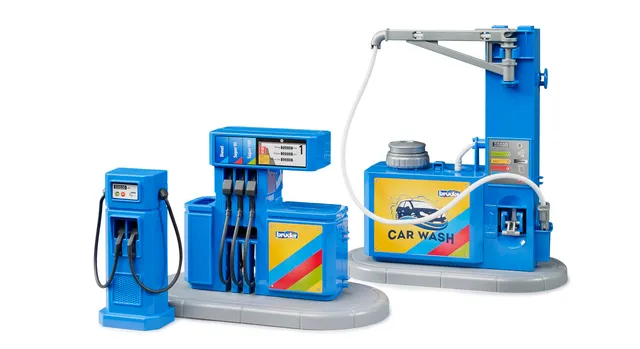 bruder-bworld-62113-tankstelle-spielzeug-mit-waschplatz-wasser image 1