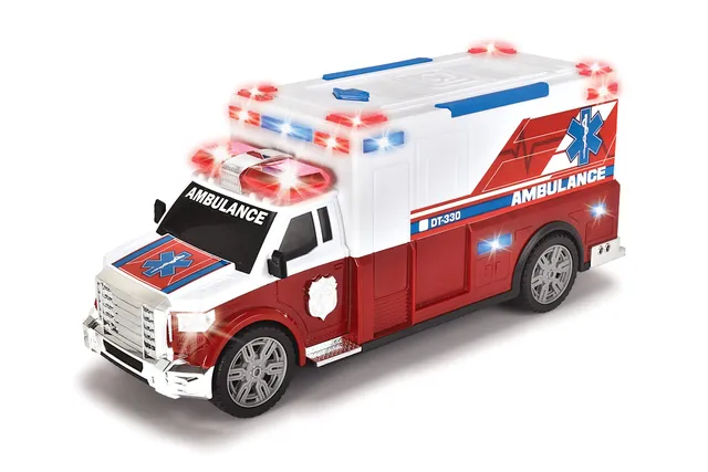 dickie-sos-krankenwagen-ambulance-33-cm-mit-trage image 1