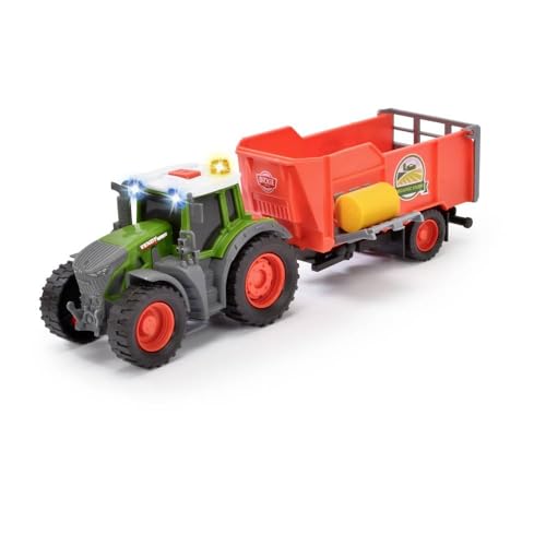 dickie-go-real-fendt-traktor-mit-anh-nger-26-cm-mit-licht image 4