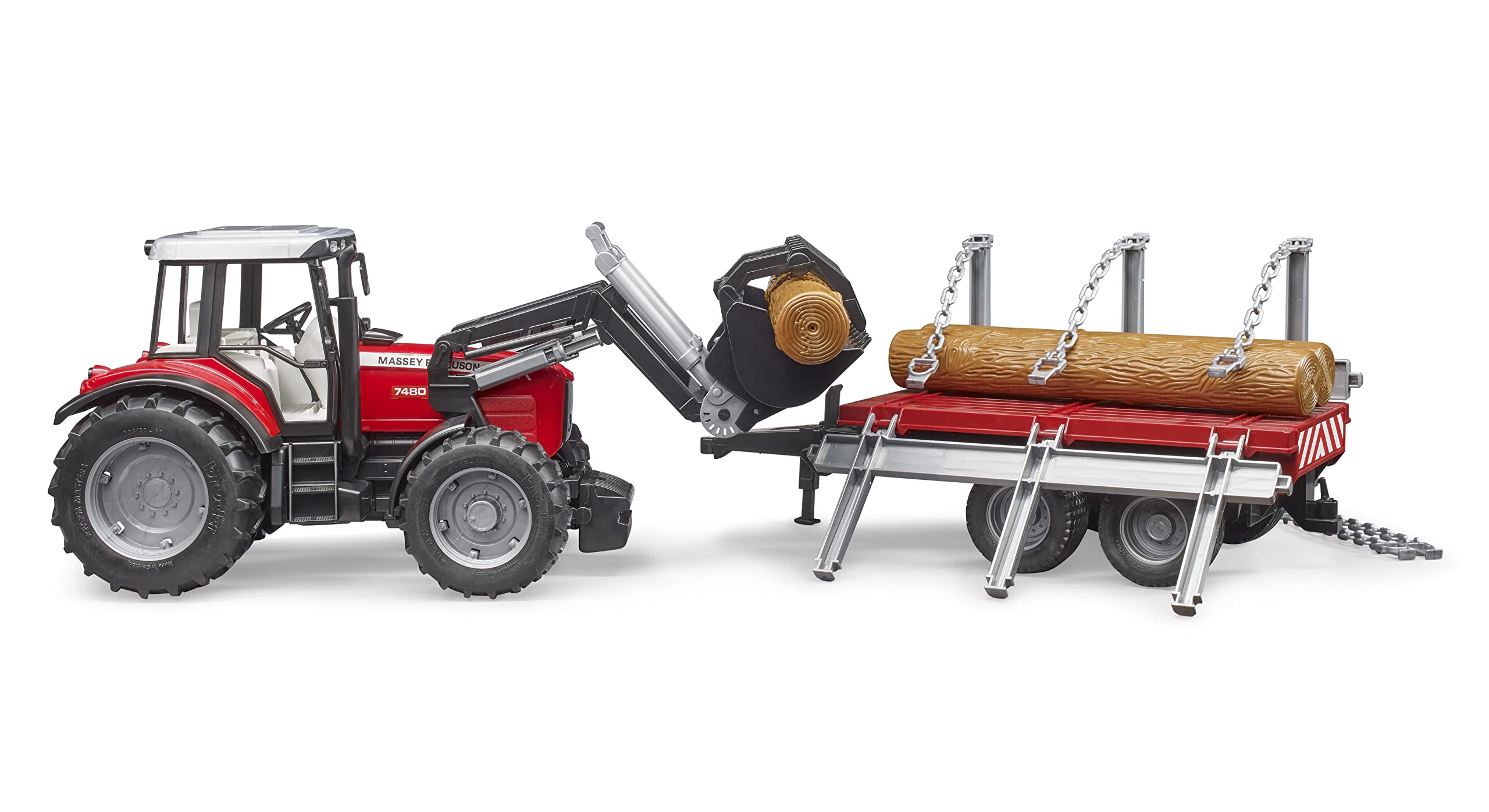 bruder-profi-02046-massey-ferguson-7480-traktor-mit-anh-nger image 4