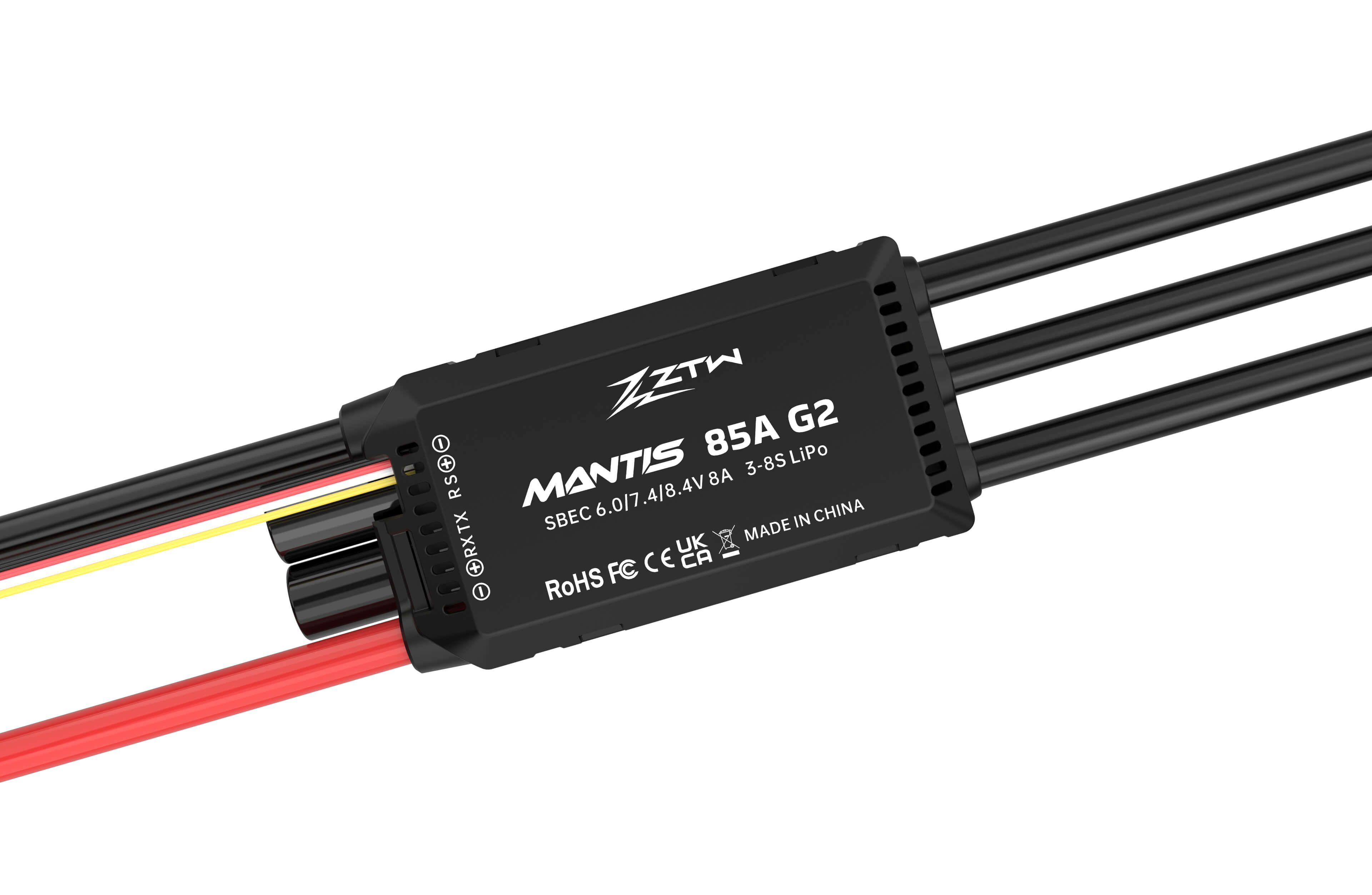 ztw-mantis-g2-85a-esc-regler-3-8s-sbec-f-r-edf-jet image 5
