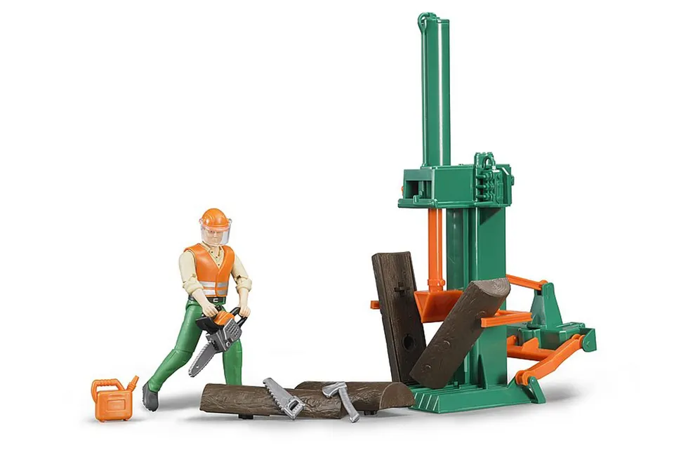 bruder-bworld-62650-forstwirtschaftsset-mit-holzspalter image 1